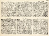 Walworth County - Troy, Lyons, La Grange, Linn, Geneva, Sugar Creek, Wisconsin State Atlas 1930c
